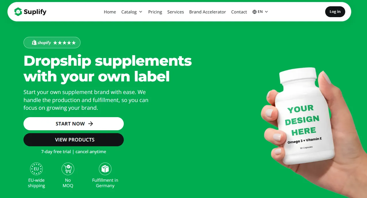 Top 11 Dropship Supplements Companies to Partner With in 2026