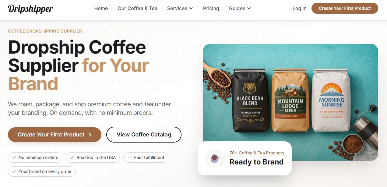 12 Coffee Dropshipping Suppliers to Launch Your Brand in 2026